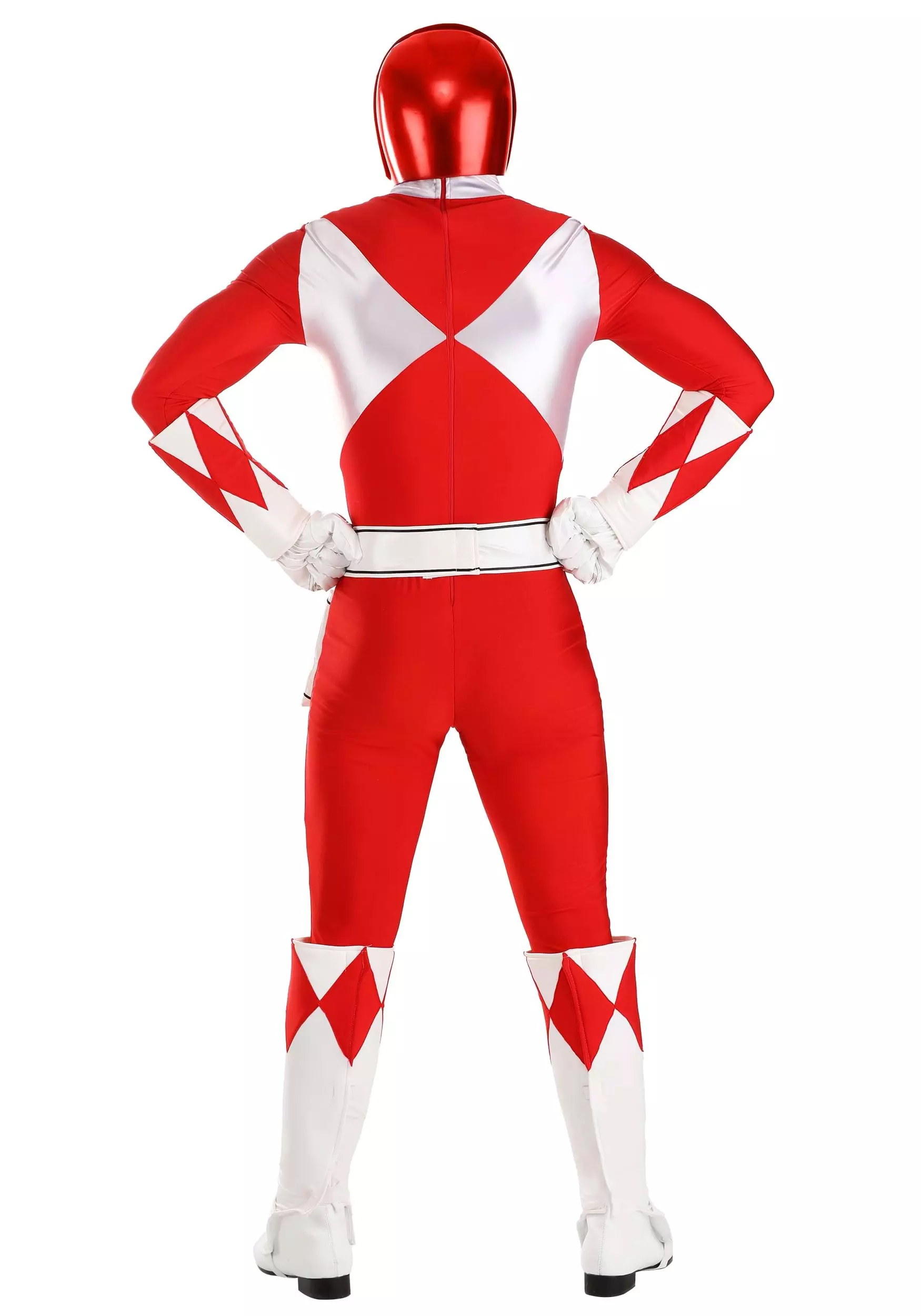 Fun Costumes Authentic Power Rangers Adult Red Ranger Costume 3 Fun Costumes Authentic Power Rangers Adult Red Ranger Costume - Image 3