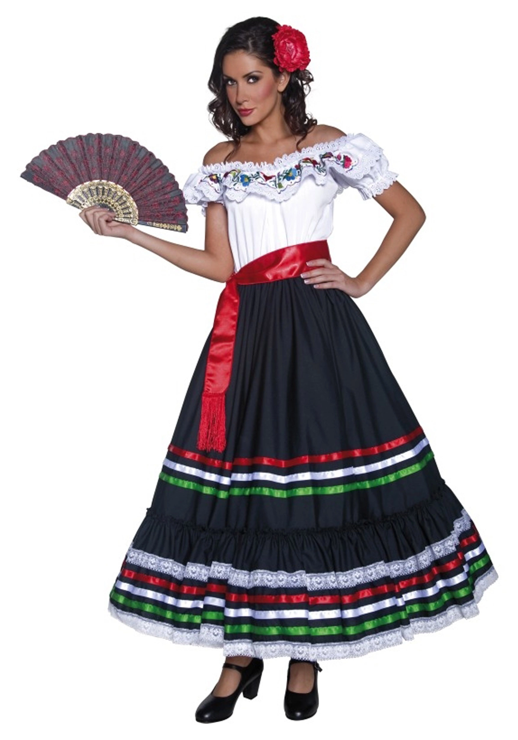 Smiffys Authentic Western Senorita Costume 1 Smiffys Authentic Western Senorita Costume