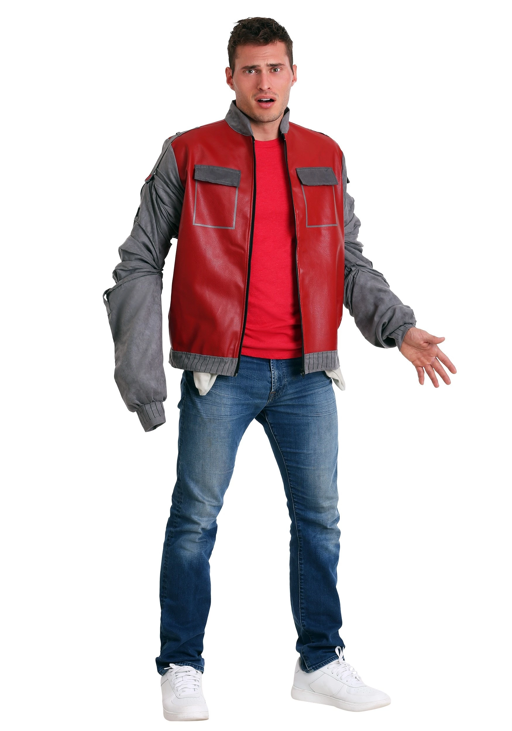 Seasons (HK) Ltd. Back To The Future Marty McFly Men's Jacket Costume 2 Seasons (HK) Ltd. Back To The Future Marty McFly Men's Jacket Costume - Image 2