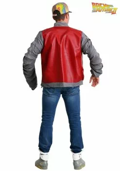Seasons (HK) Ltd. Back To The Future Marty McFly Men's Jacket Costume 5 Seasons (HK) Ltd. Back To The Future Marty McFly Men's Jacket Costume -Scary Costumes store back to the future marty mcfly jacket alt 2