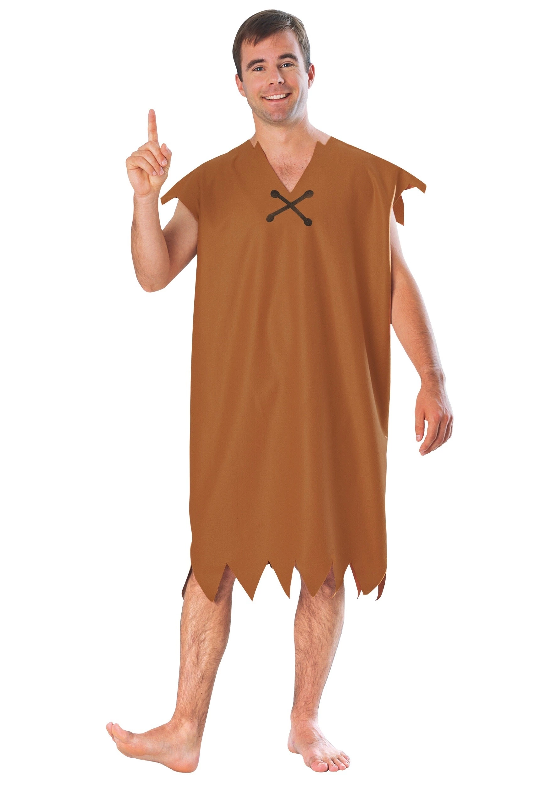 Rubies Costume Co. Inc Barney Rubble Men's Costume 2 Rubies Costume Co. Inc Barney Rubble Men's Costume - Image 2