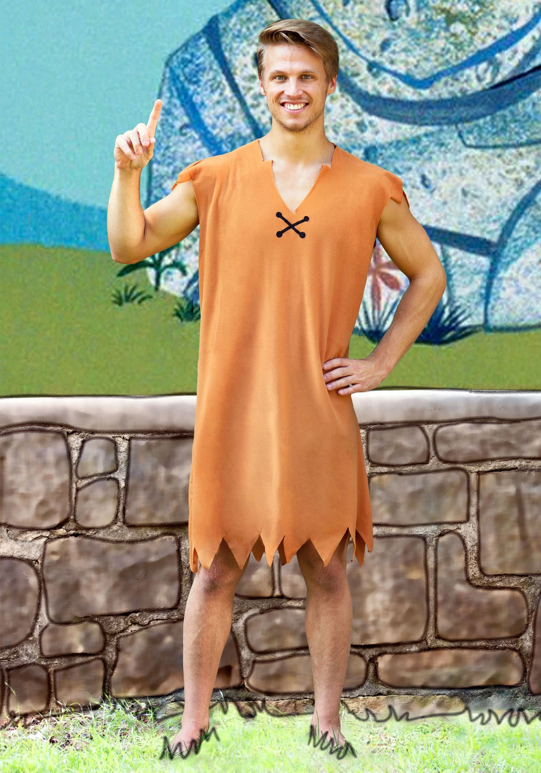 Rubies Costume Co. Inc Barney Rubble Men's Costume 1 Rubies Costume Co. Inc Barney Rubble Men's Costume
