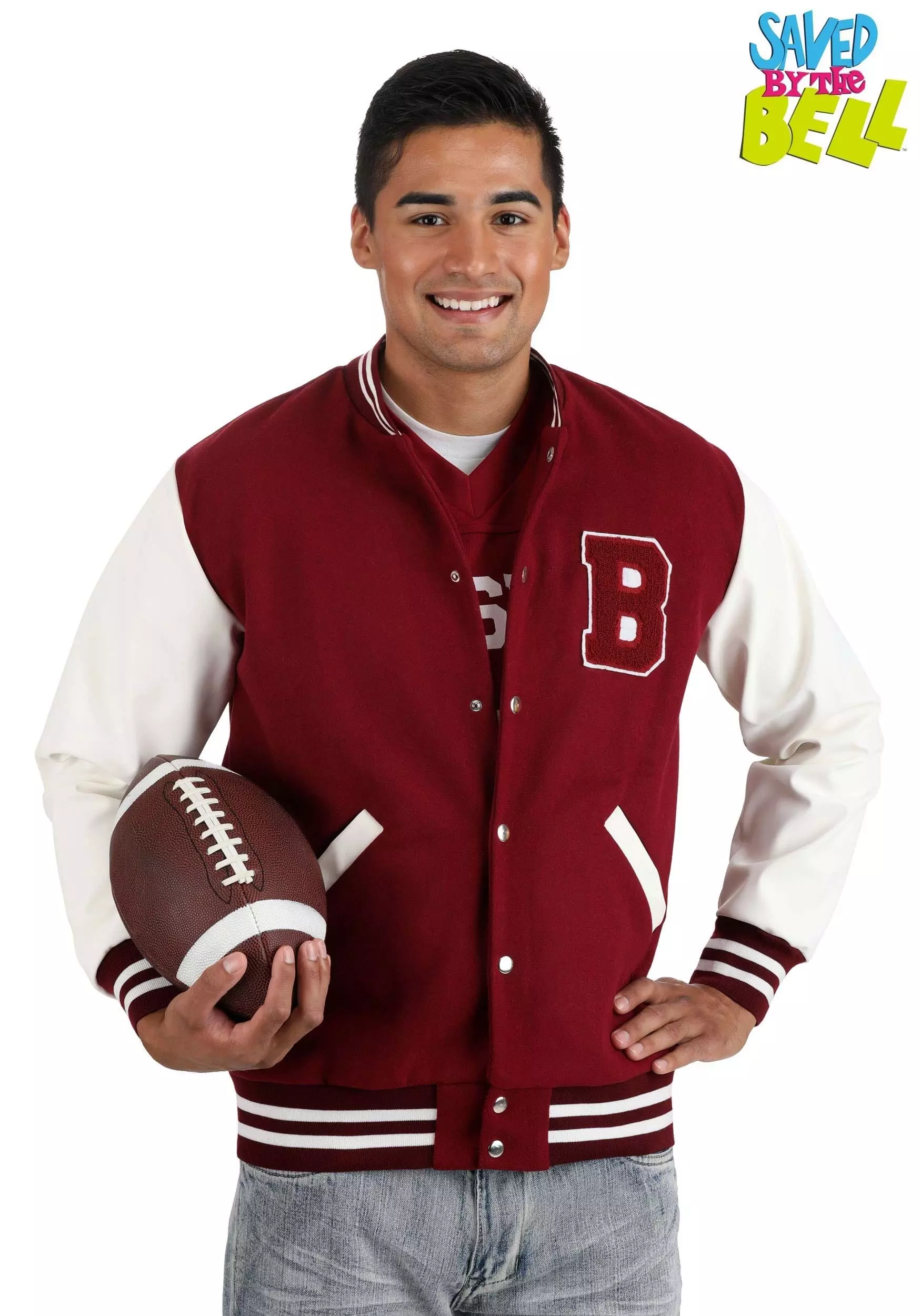 Fun Costumes Adult Bayside High Letterman's Jacket 1 Fun Costumes Adult Bayside High Letterman's Jacket