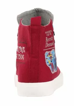 Ground Up Beetlejuice Recently Deceased Maroon Sneakers For Adults 16 Ground Up Beetlejuice Recently Deceased Maroon Sneakers For Adults -Scary Costumes store beetlejuice recently deceased maroon adult sneakers alt 5