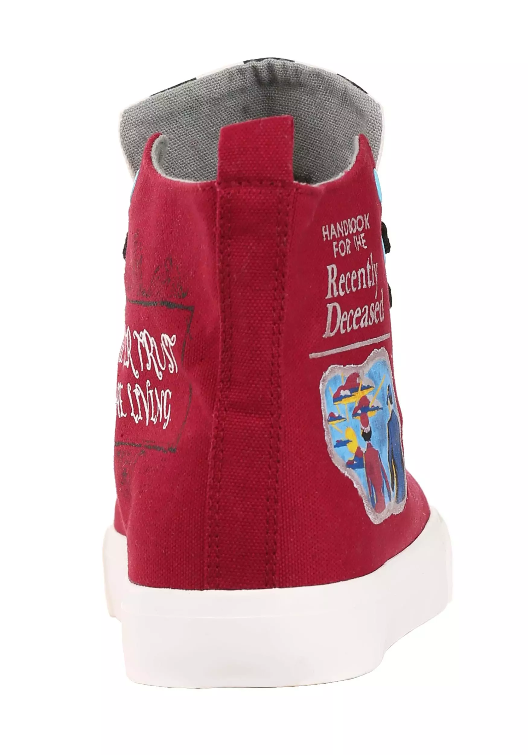 Ground Up Beetlejuice Recently Deceased Maroon Sneakers For Adults 6 Ground Up Beetlejuice Recently Deceased Maroon Sneakers For Adults - Image 6