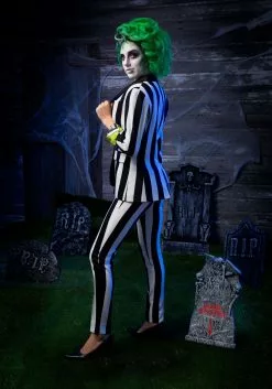 Haizhilan Garment CO., LTD Beetlejuice Women's Suit Blazer 21 Haizhilan Garment CO., LTD Beetlejuice Women's Suit Blazer -Scary Costumes store beetlejuice womens blazer alt 10