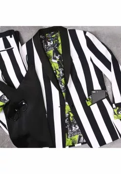 Haizhilan Garment CO., LTD Beetlejuice Women's Suit Blazer 16 Haizhilan Garment CO., LTD Beetlejuice Women's Suit Blazer -Scary Costumes store beetlejuice womens blazer alt 5