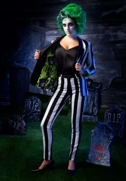 Haizhilan Garment CO., LTD Beetlejuice Women's Suit Blazer 19 Haizhilan Garment CO., LTD Beetlejuice Women's Suit Blazer -Scary Costumes store beetlejuice womens blazer alt 8