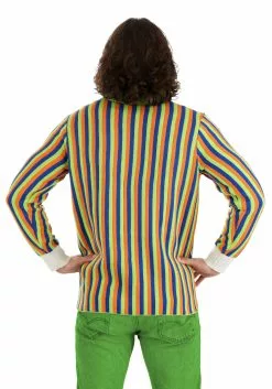 BigWan Apparel Co. Sesame Street Bert Cosplay Knit Sweater For Adults 11 BigWan Apparel Co. Sesame Street Bert Cosplay Knit Sweater For Adults -Scary Costumes store bert cosplay knit sweater adult alt 4