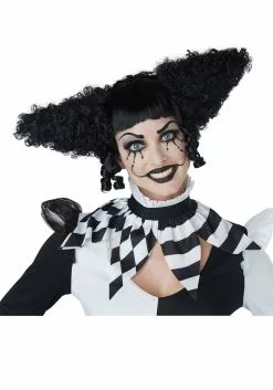 California Costume Collection Creepy Black Adult Clown Wig