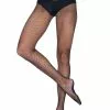 LEG AVENUE Black Deluxe Fishnet With Comfort Sole