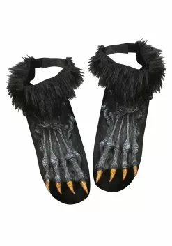 Fun World Black Werewolf Shoe Covers With Cuffs