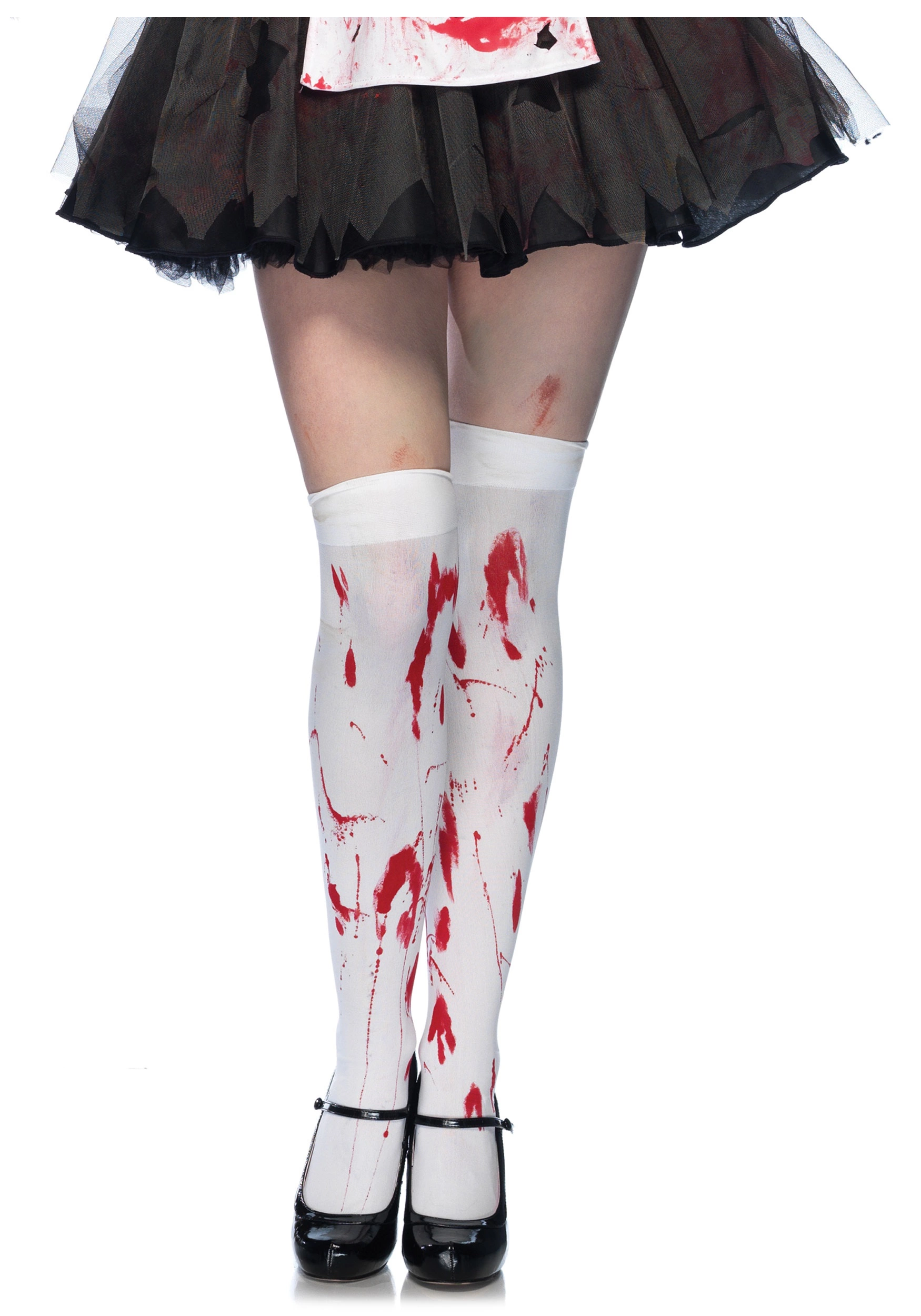 LEG AVENUE Bloody Thigh High Stockings 1 LEG AVENUE Bloody Thigh High Stockings