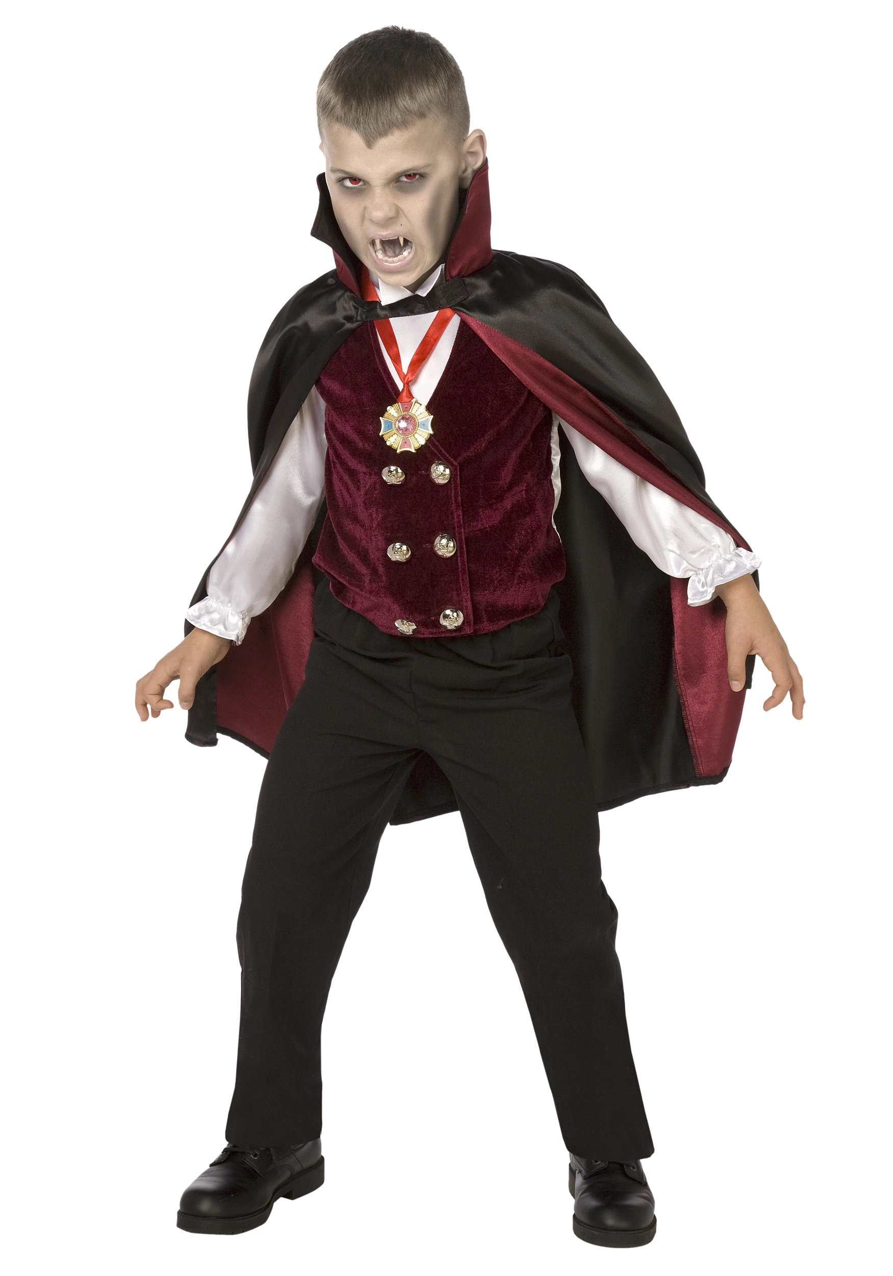 LF Products Pte. Ltd. Boy Child Deluxe Vampire Costume 1 LF Products Pte. Ltd. Boy Child Deluxe Vampire Costume