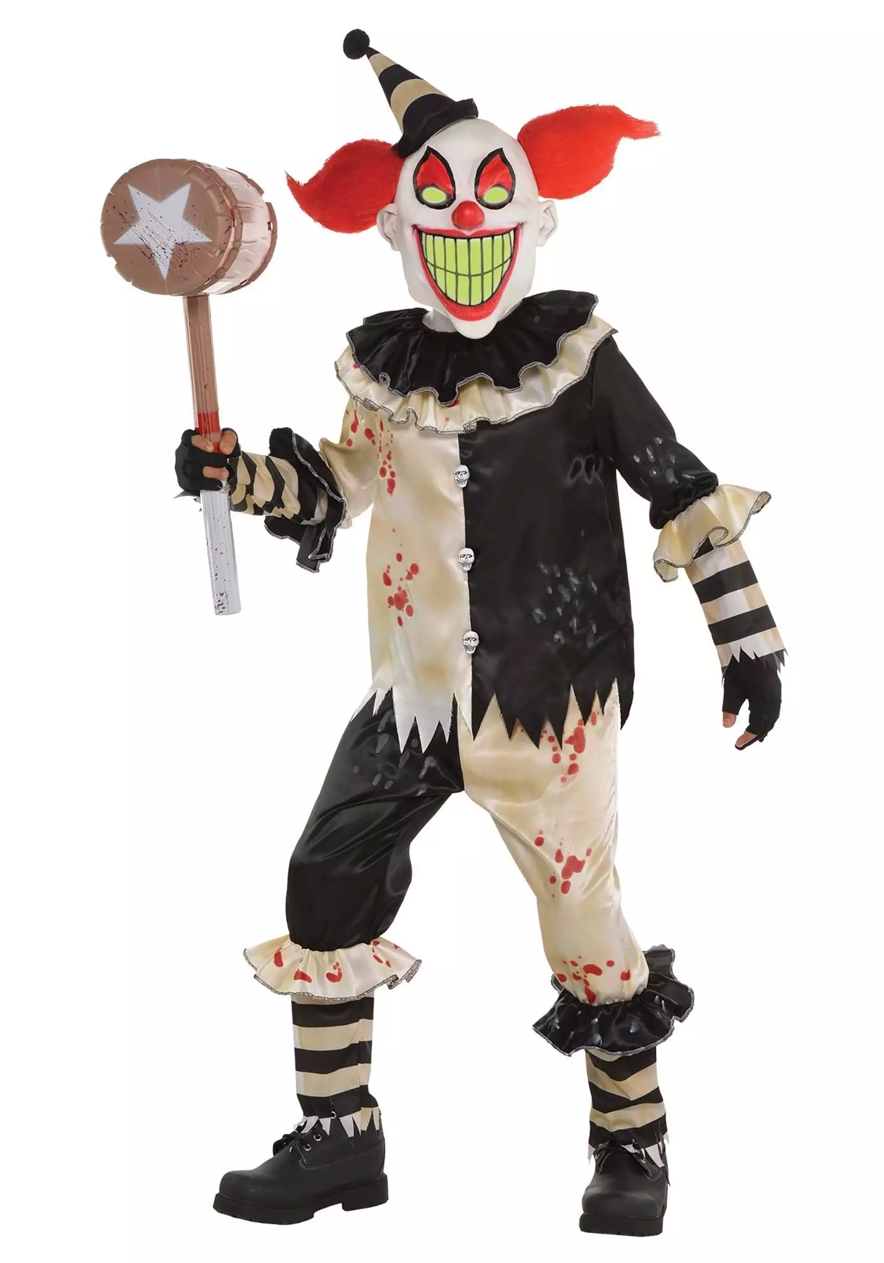 AMSCAN Boy's Carnival Nightmare Evil Clown Costume 1 AMSCAN Boy's Carnival Nightmare Evil Clown Costume