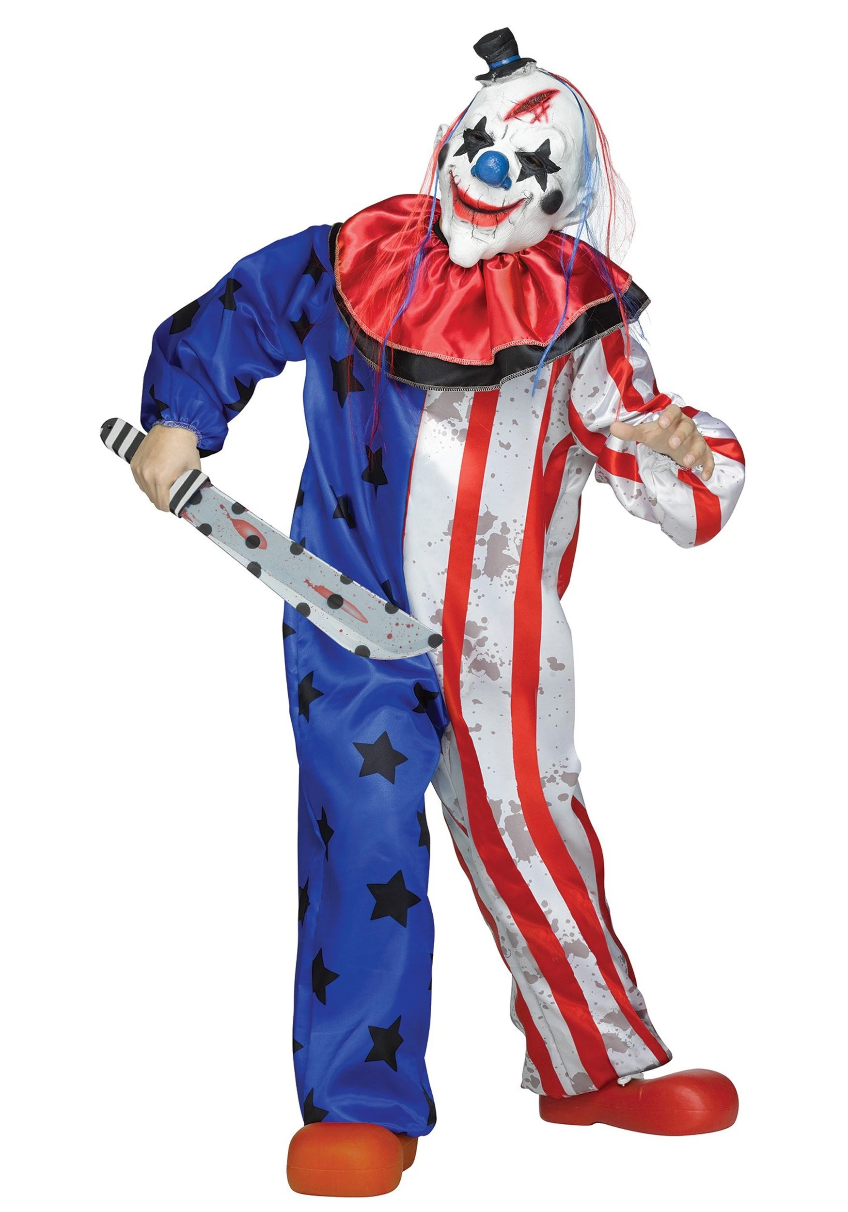 Fun World Kids Evil Clown Costume 1 Fun World Kids Evil Clown Costume