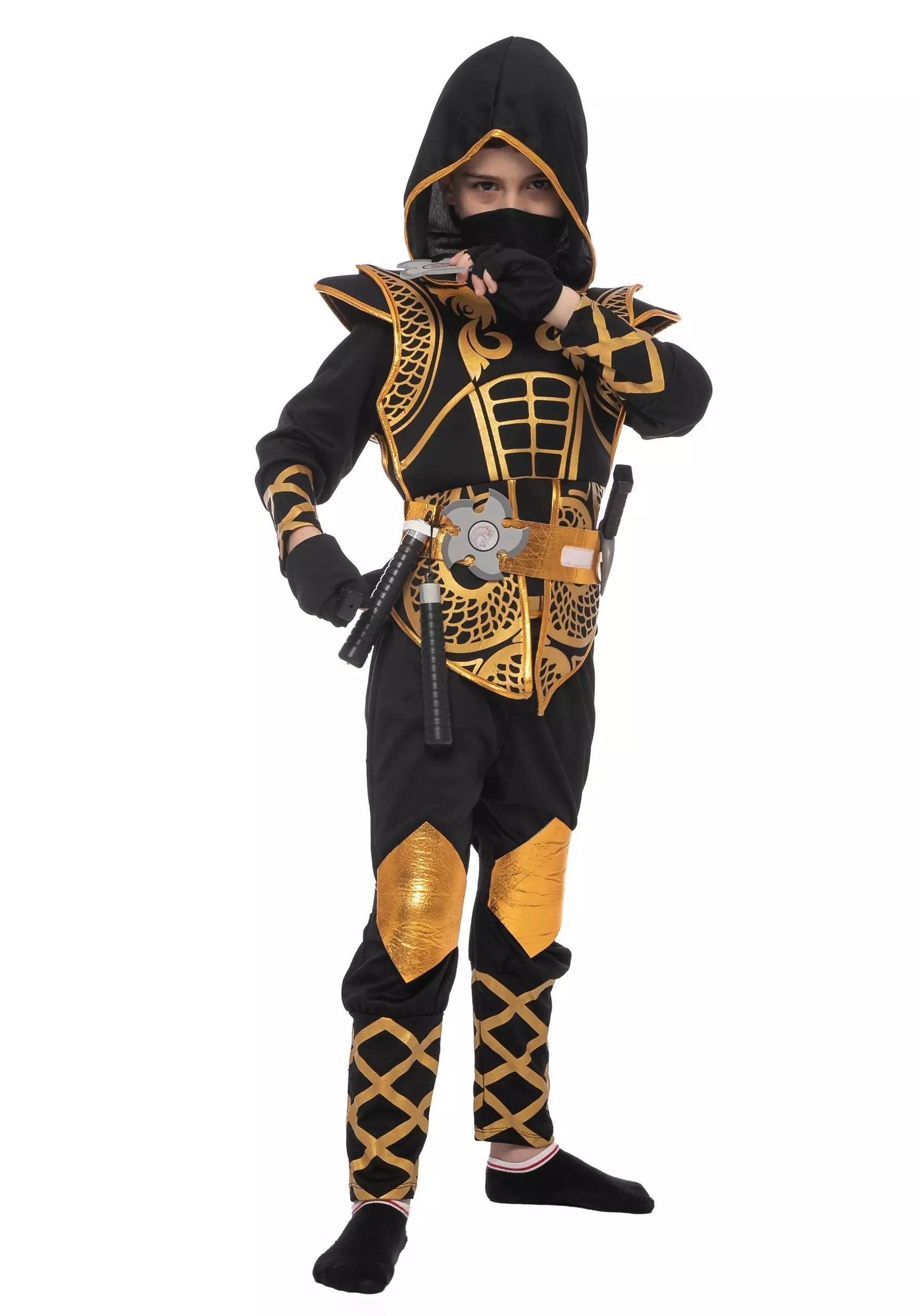 Joyin Golden Ninja Costume For Boys 6 Joyin Golden Ninja Costume For Boys - Image 6