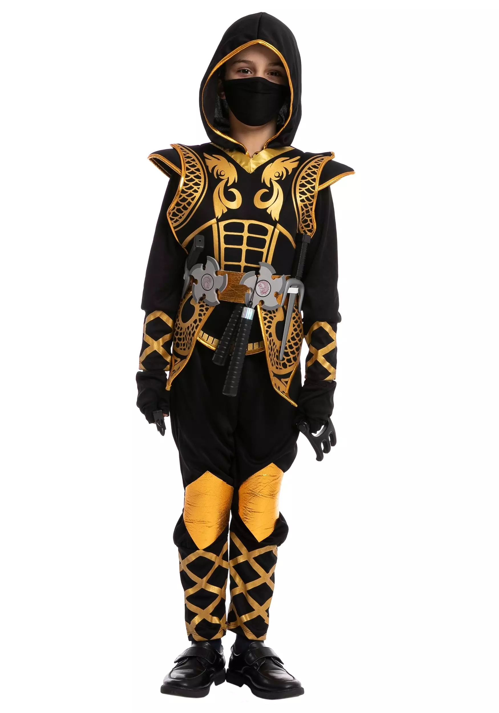 Joyin Golden Ninja Costume For Boys 7 Joyin Golden Ninja Costume For Boys - Image 7