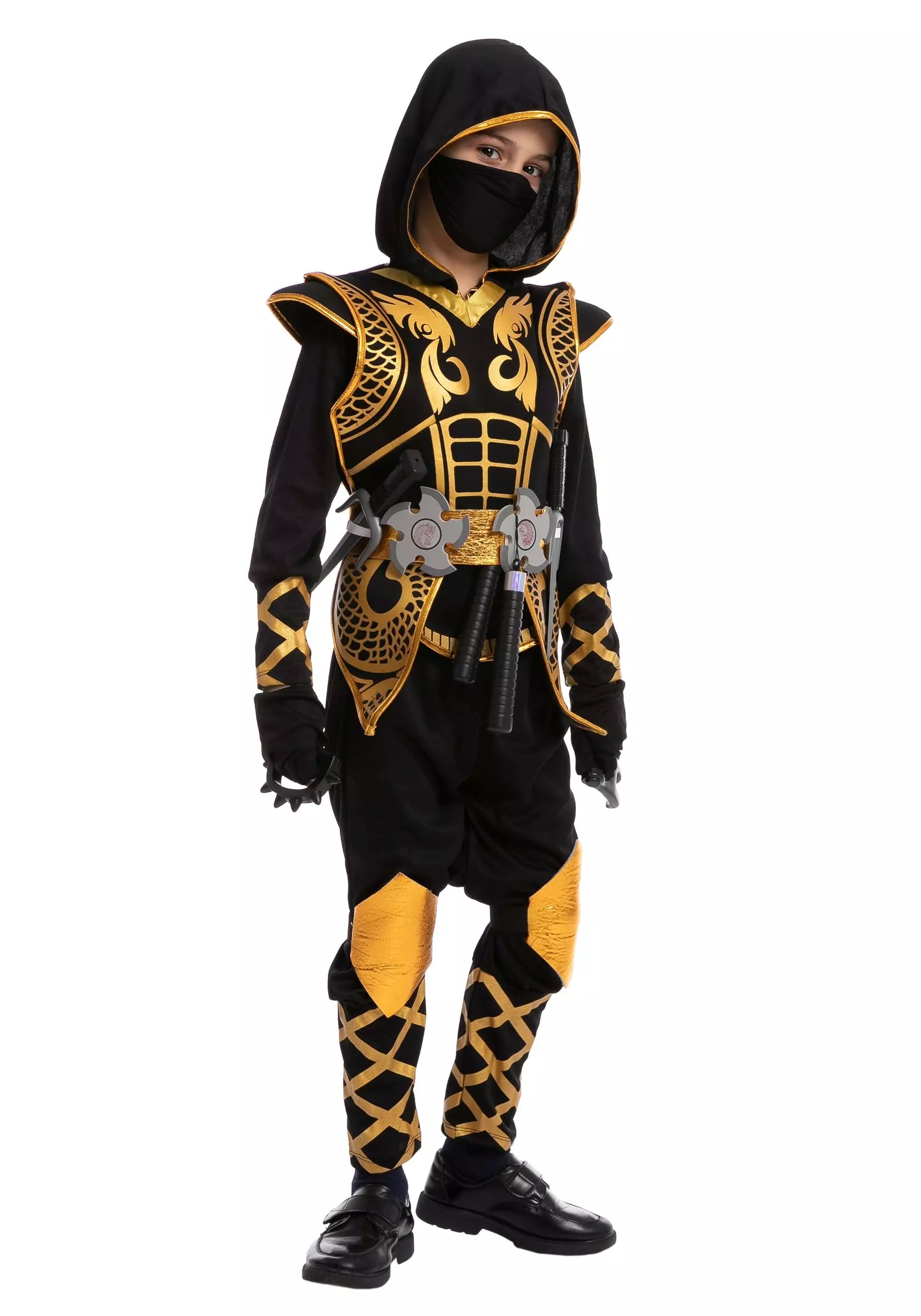 Joyin Golden Ninja Costume For Boys 1 Joyin Golden Ninja Costume For Boys