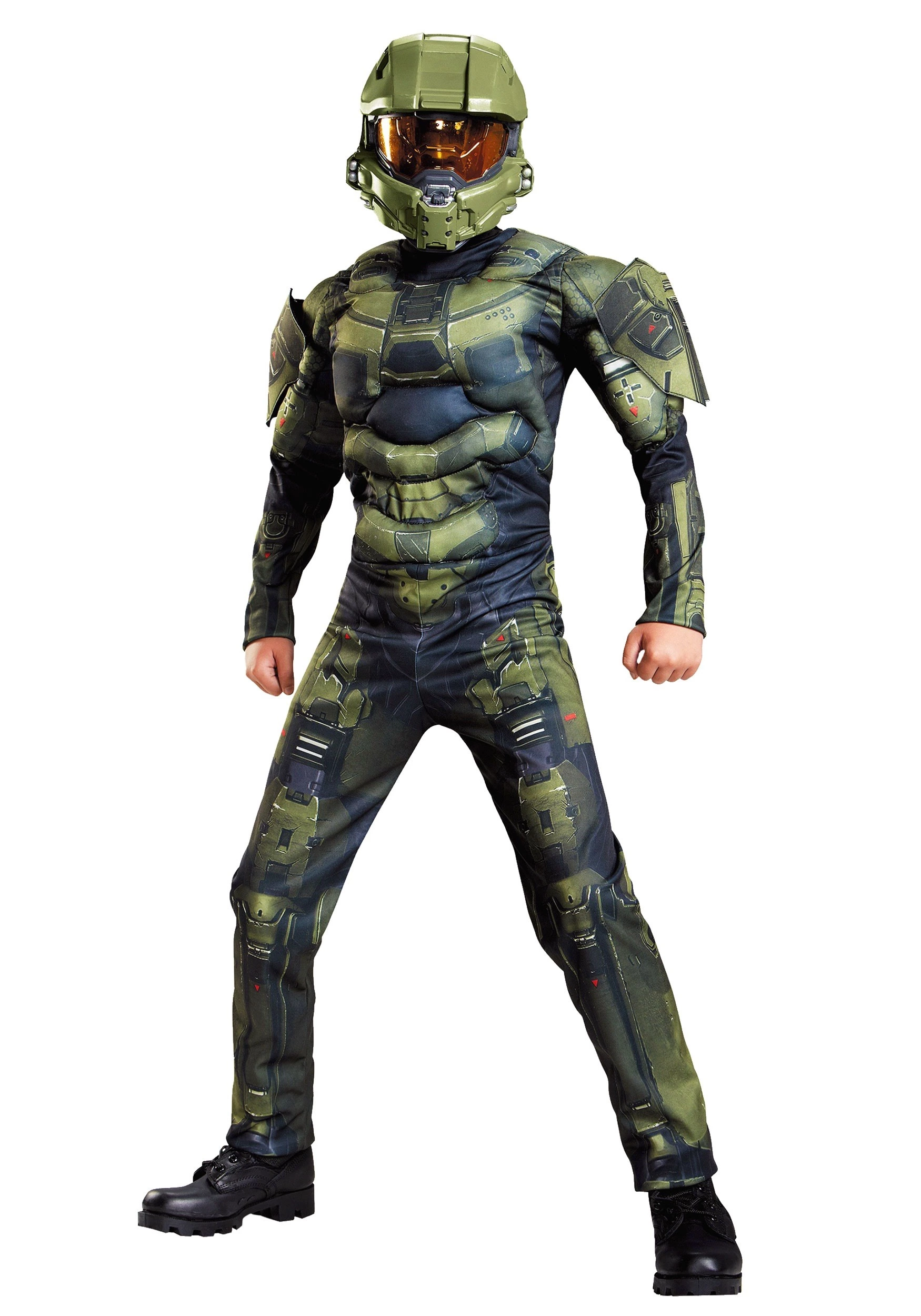 Disguise Boys Master Chief Classic Muscle Costume 1 Disguise Boys Master Chief Classic Muscle Costume