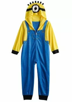 AME Sleepwear Minion Time Blanket Sleeper For Boys
