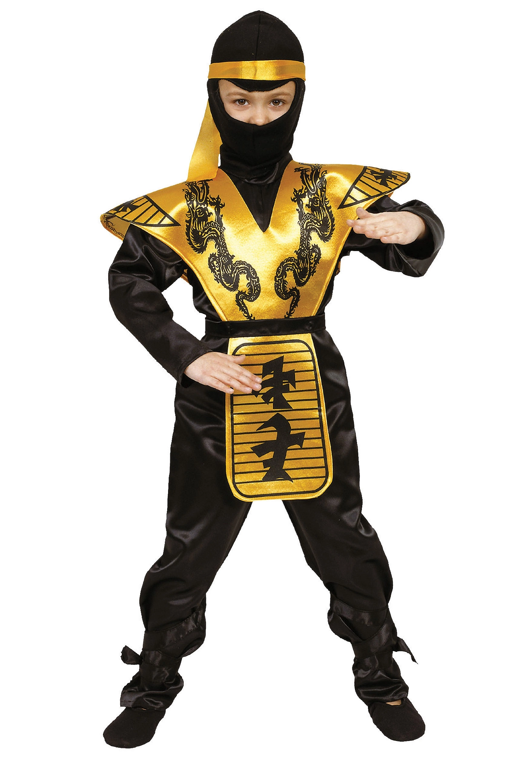 Dress Up America Boys Mortal Ninja Costume 1 Dress Up America Boys Mortal Ninja Costume