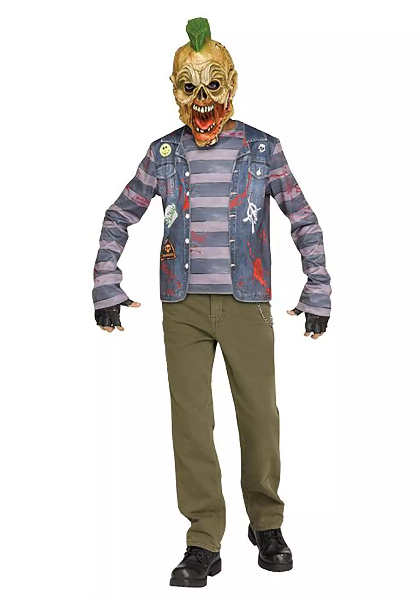 Fun World Punk Rock Zombie Costume For Boys 1 Fun World Punk Rock Zombie Costume For Boys