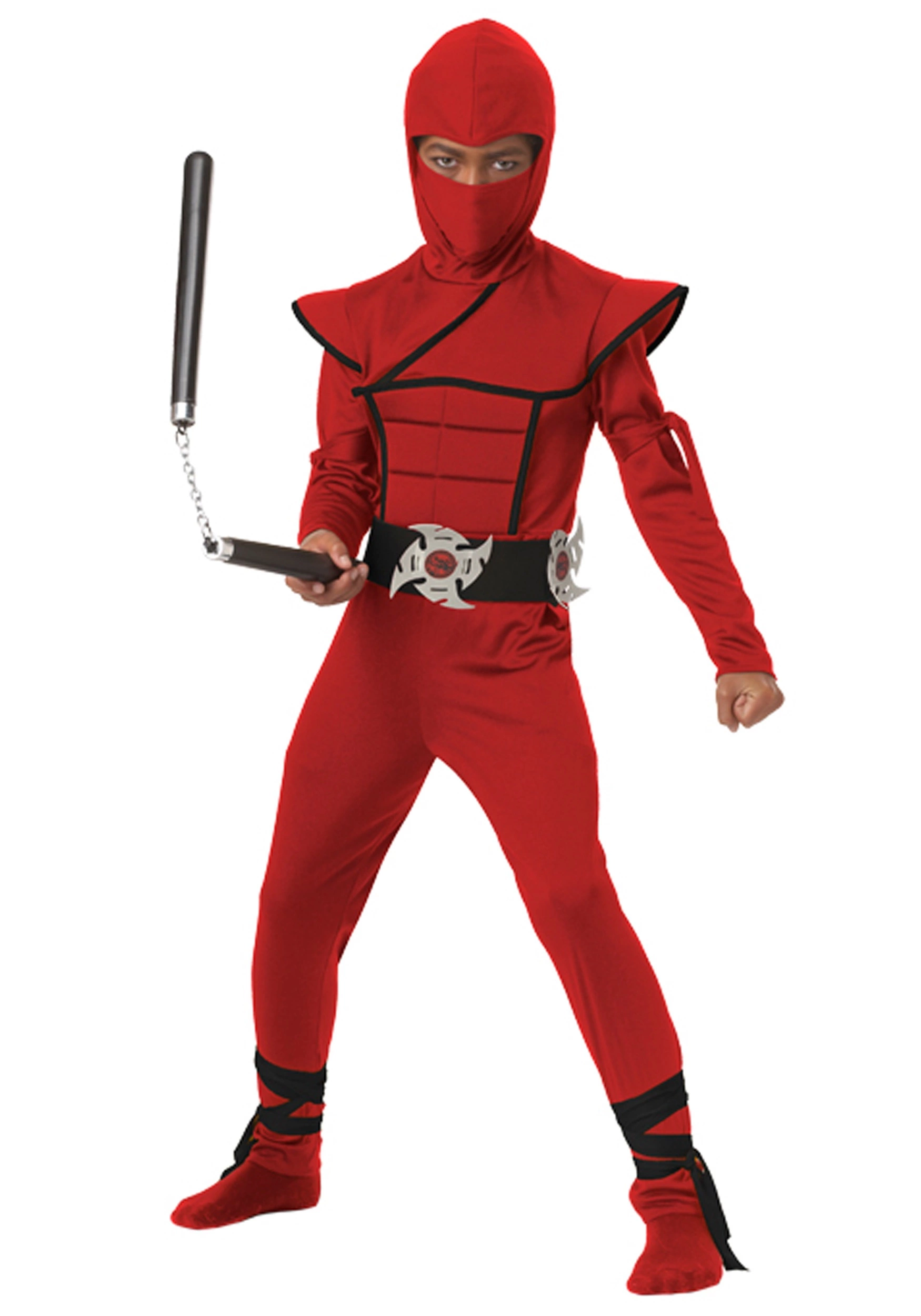 California Costume Collection Kids Red Stealth Ninja Costume 1 California Costume Collection Kids Red Stealth Ninja Costume