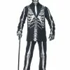 Underwraps Skeleton Suit Costume For Boys
