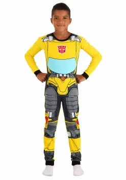 AME Sleepwear Transformers Boys Bumblebee Long Sleeve Sleep Set