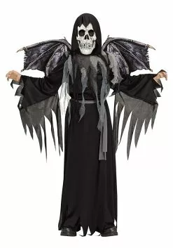 Fun World Winged Grim Reaper Costume For Boys
