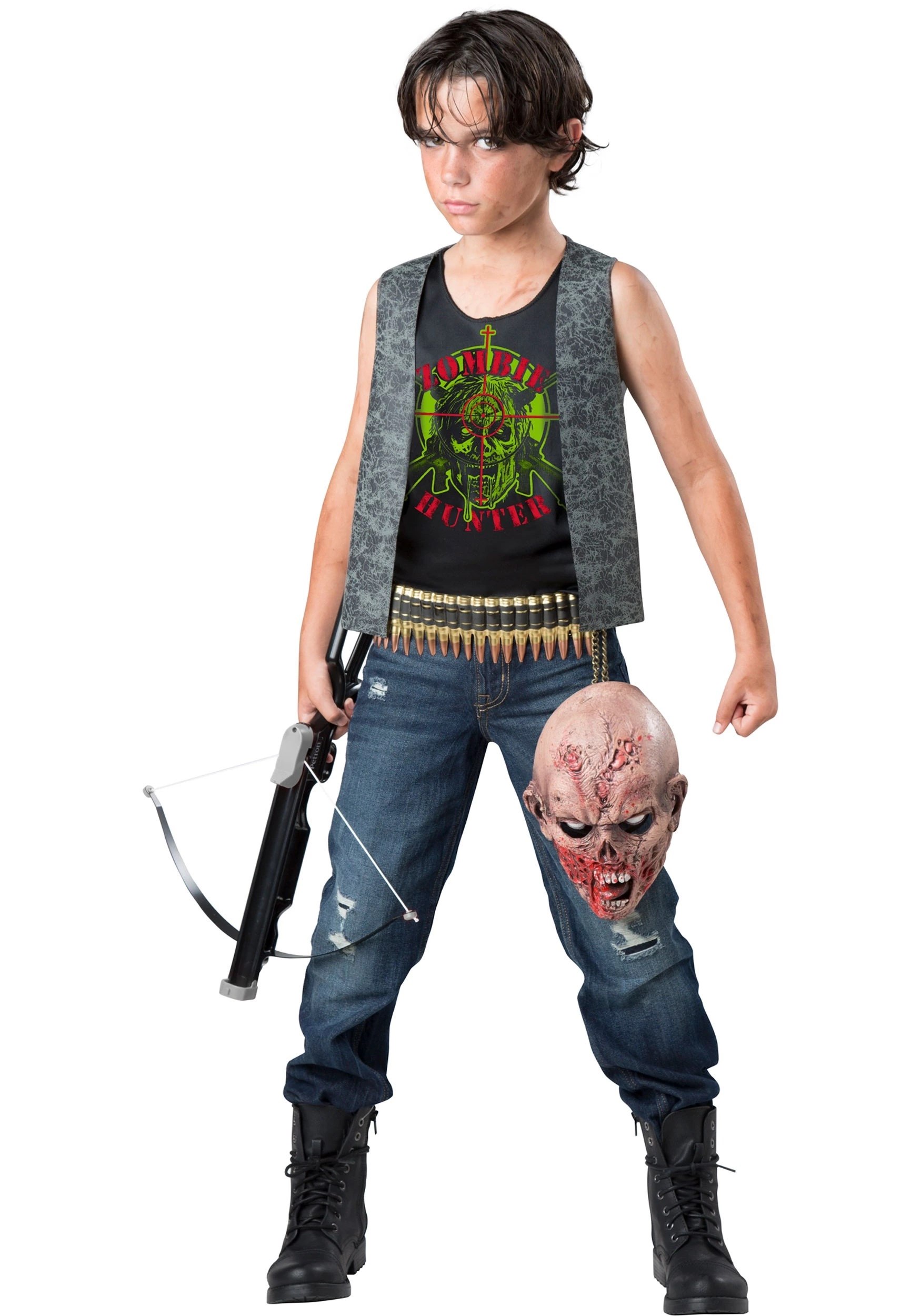 In Character Zombie Hunter Costume For Boys 1 In Character Zombie Hunter Costume For Boys