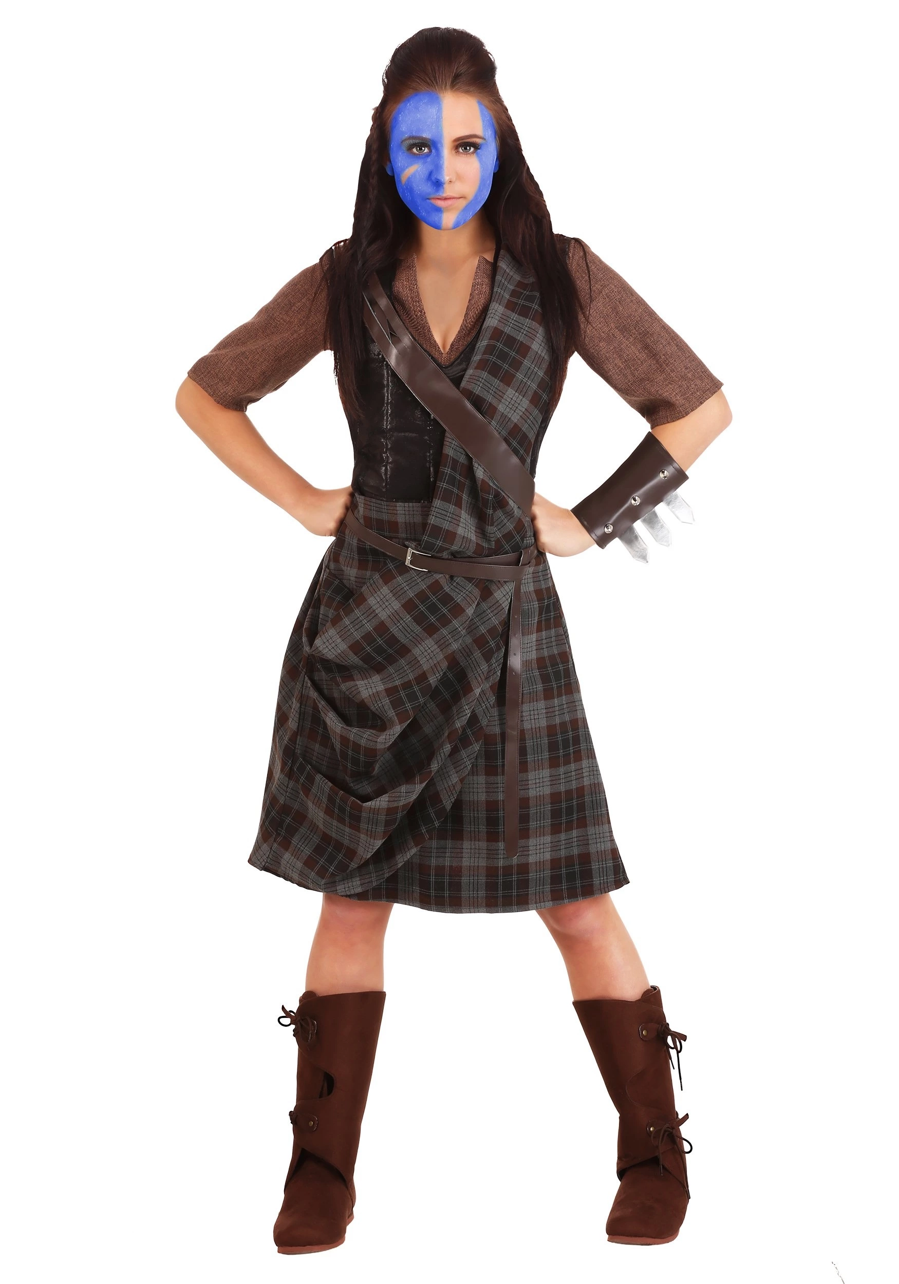 Fun Costumes Plus Size Braveheart Women's Warrior Costume 3 Fun Costumes Plus Size Braveheart Women's Warrior Costume - Image 3