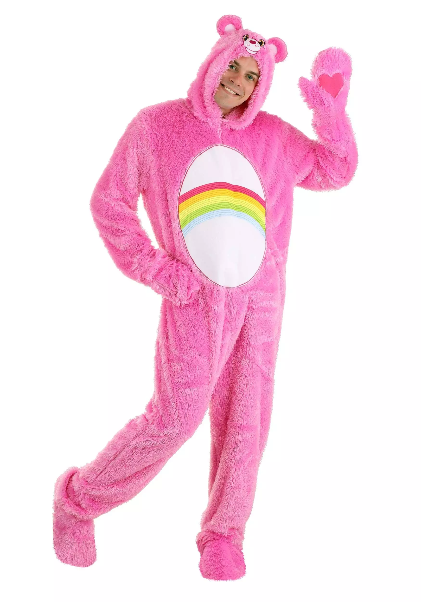 Fun Costumes Care Bears Adult Classic Cheer Bear Costume 2 Fun Costumes Care Bears Adult Classic Cheer Bear Costume - Image 2