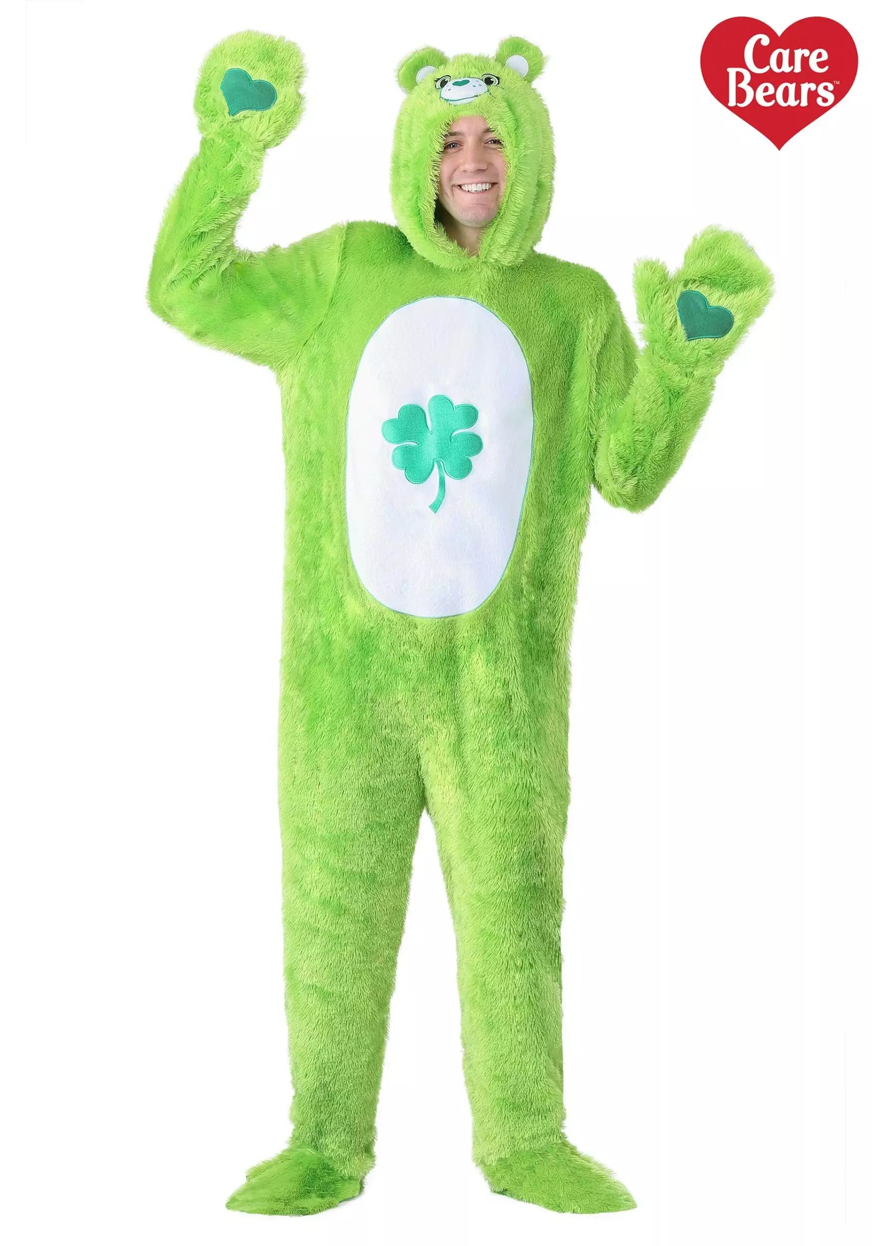 Fun Costumes Care Bears Adult Classic Good Luck Bear Costume 1 Fun Costumes Care Bears Adult Classic Good Luck Bear Costume