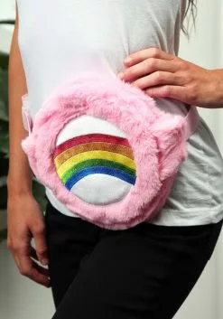 OMG Handbags Care Bears Cheer Bear Fanny Pack For Adults -Scary Costumes store care bears cheer bear fanny pack alt 4