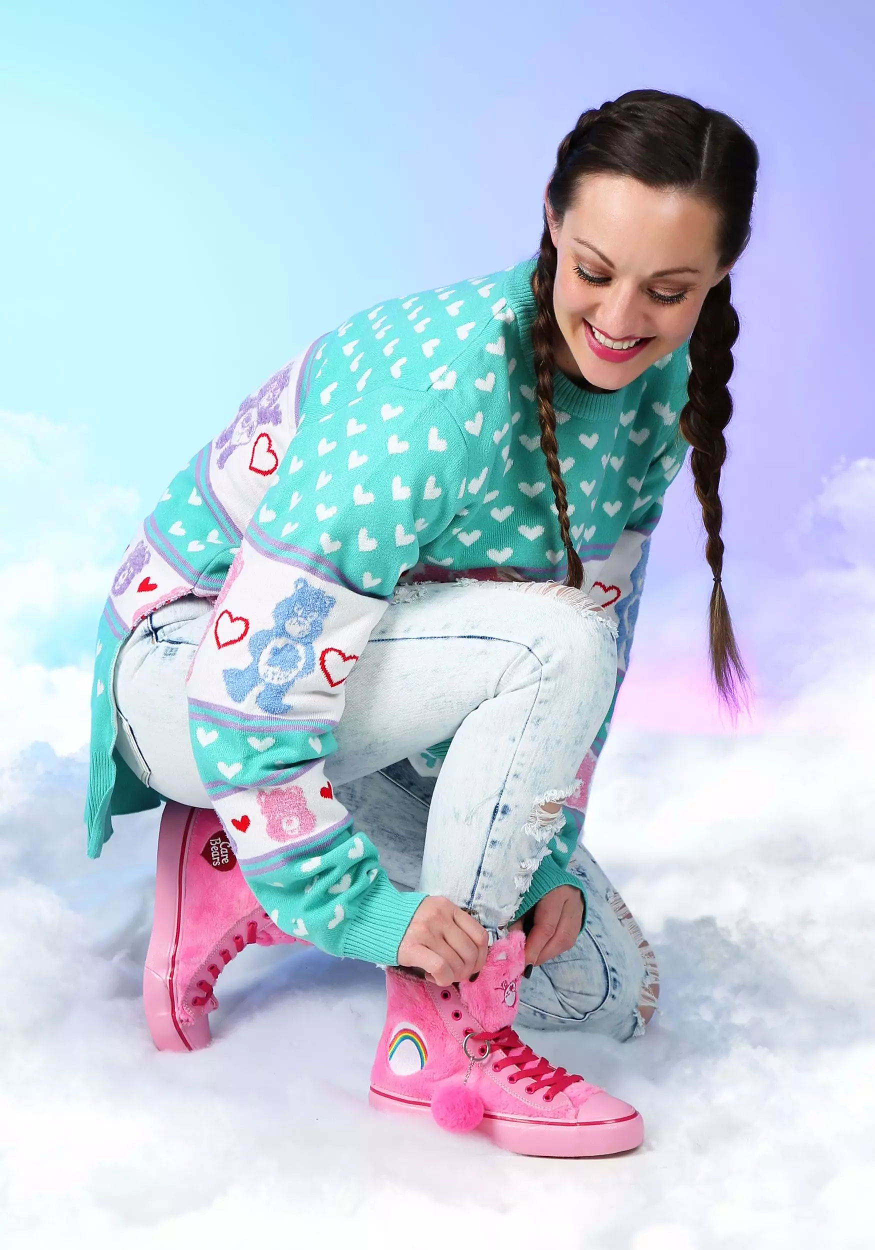 Weixing Rubber Product Shoes Co., Ltd Care Bears Cheer Bear High Top Shoes 2 Weixing Rubber Product Shoes Co., Ltd Care Bears Cheer Bear High Top Shoes - Image 2