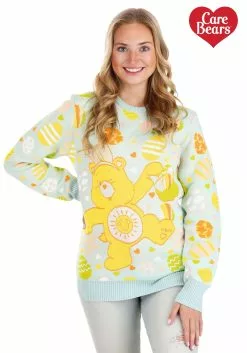 BigWan Apparel Co. Care Bears Easter Egg Hunt Ugly Sweater For Adults 12 BigWan Apparel Co. Care Bears Easter Egg Hunt Ugly Sweater For Adults -Scary Costumes store care bears easter egg hunt ugly sweater alt 5