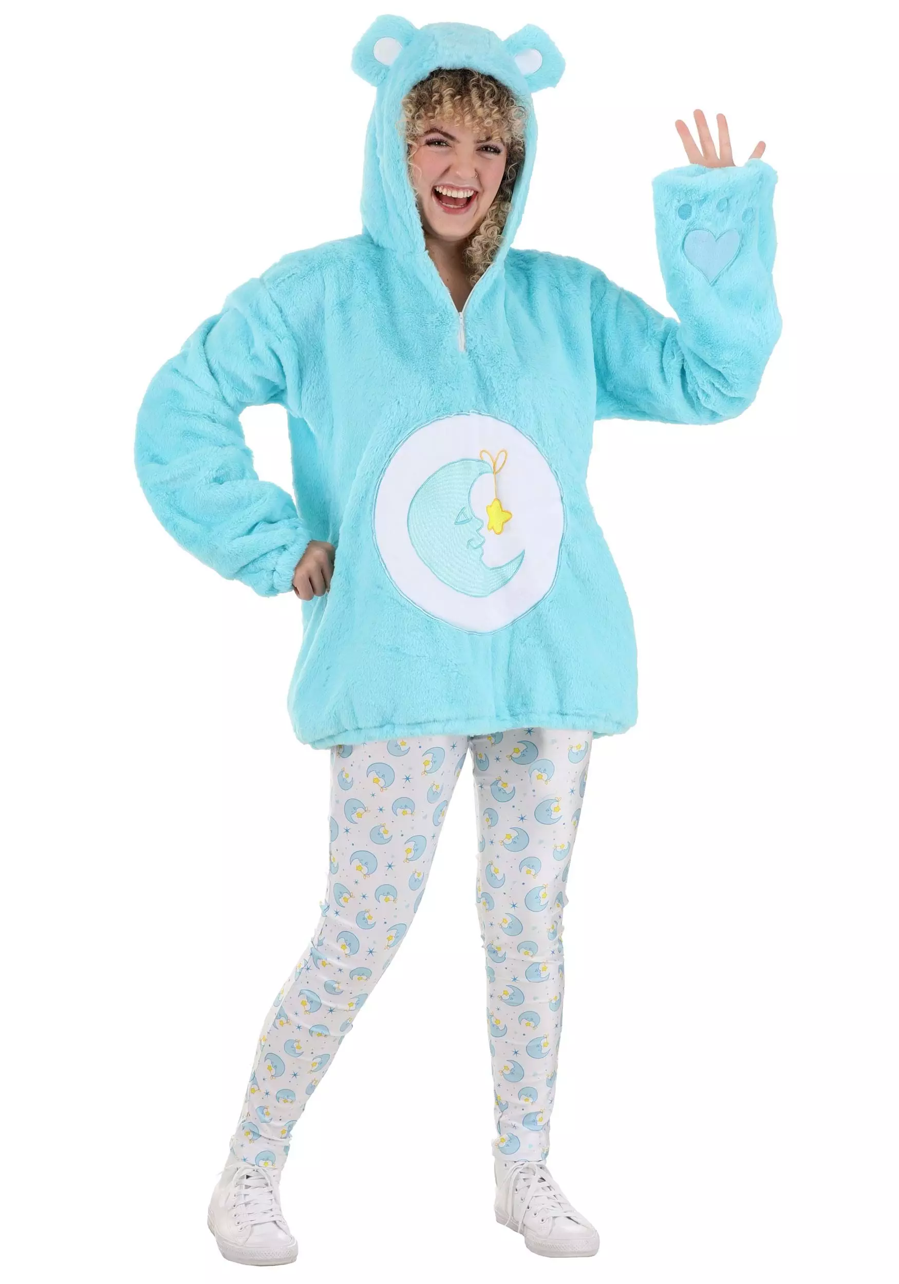 Fun Costumes Care Bears Deluxe Bedtime Bear Hoodie Women's Costume 5 Fun Costumes Care Bears Deluxe Bedtime Bear Hoodie Women's Costume - Image 5