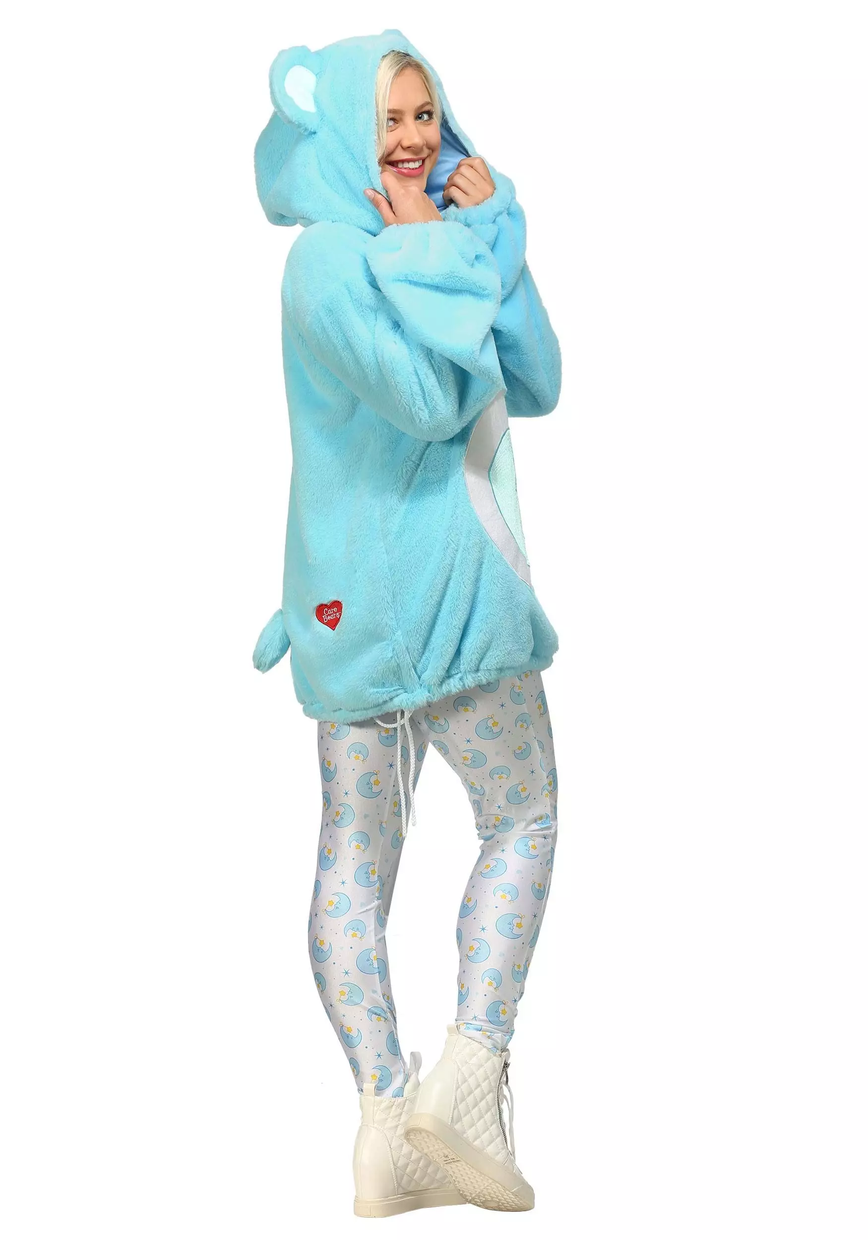 Fun Costumes Care Bears Deluxe Bedtime Bear Hoodie Women's Costume 7 Fun Costumes Care Bears Deluxe Bedtime Bear Hoodie Women's Costume - Image 7