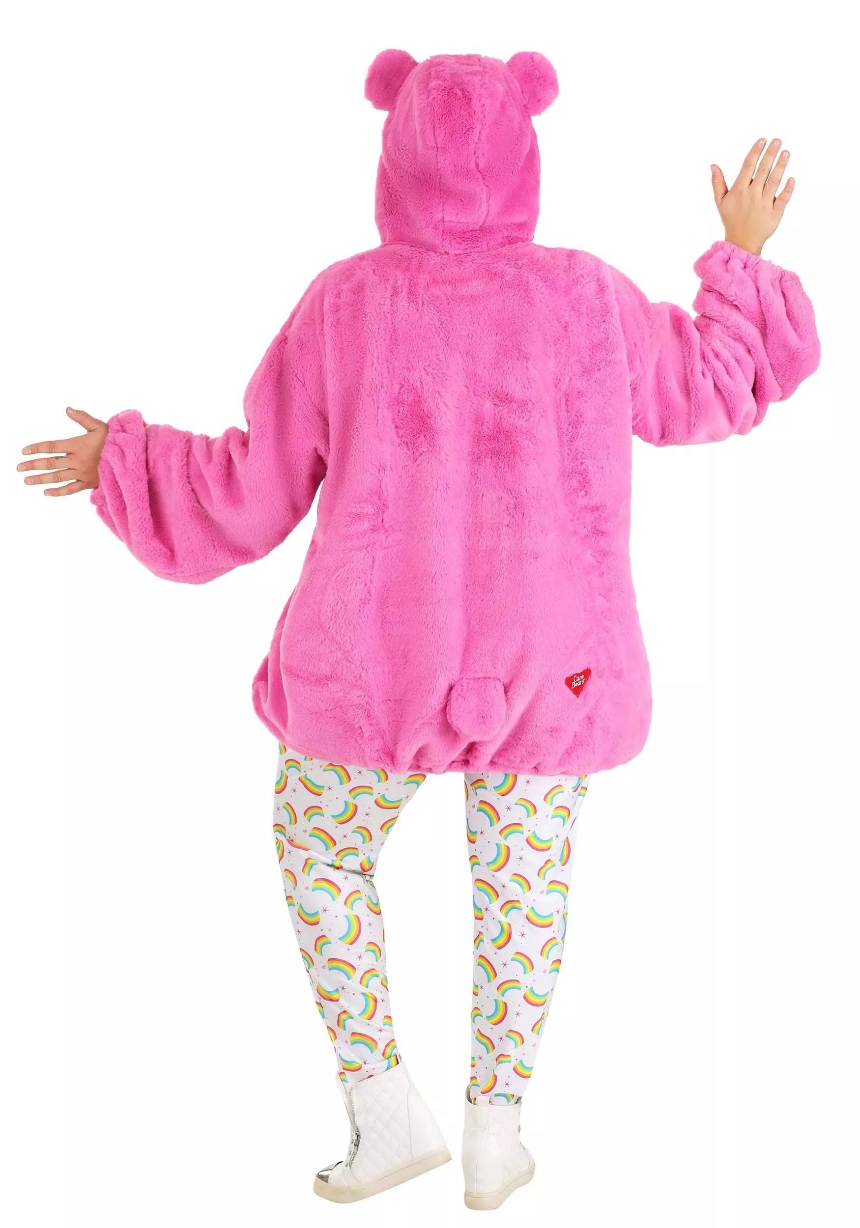 Fun Costumes Care Bears Women's Plus Size Deluxe Cheer Bear Hoodie Costume 6 Fun Costumes Care Bears Women's Plus Size Deluxe Cheer Bear Hoodie Costume - Image 6