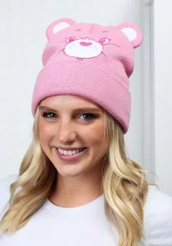 Elope Care Bears Cheer Bear Knit Hat For Adults 5 Elope Care Bears Cheer Bear Knit Hat For Adults -Scary Costumes store cheer bear knit hat alt 2