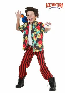 Partytime Costume & Lingerie (Yiwu) Factory Child Ace Ventura Costume With Wig