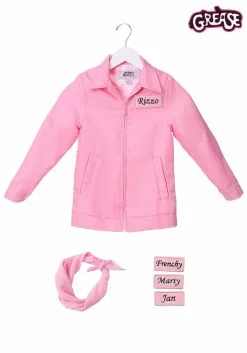 Fun Costumes Child Authentic Pink Ladies Jacket Costume 5 Fun Costumes Child Authentic Pink Ladies Jacket Costume -Scary Costumes store child authentic pink ladies jacket alt 2