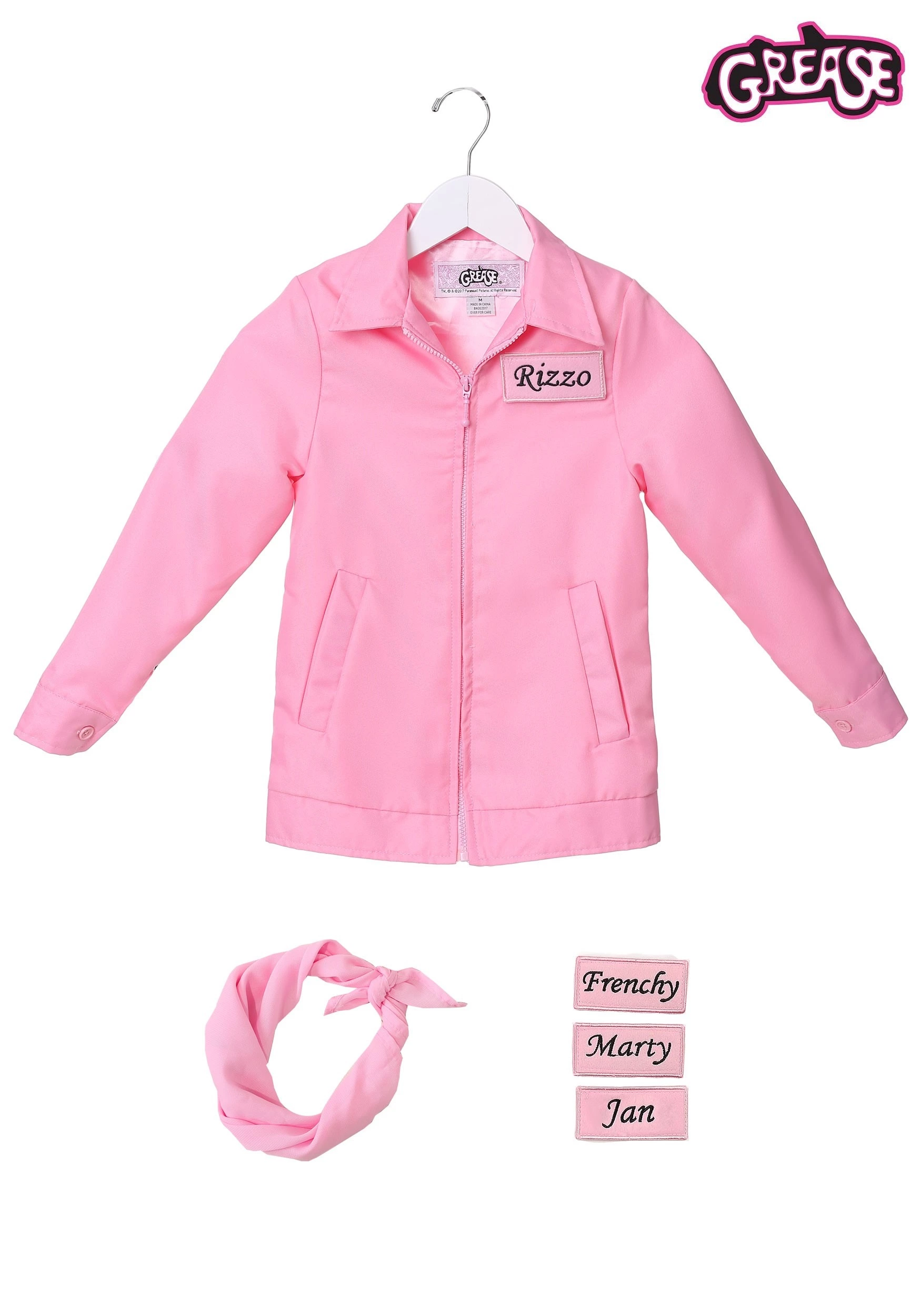 Fun Costumes Child Authentic Pink Ladies Jacket Costume 3 Fun Costumes Child Authentic Pink Ladies Jacket Costume - Image 3