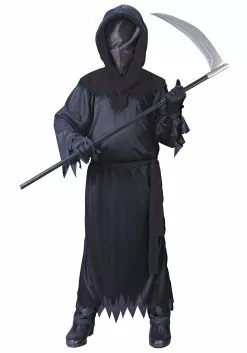 Fun World Child Black Faceless Ghost Costume