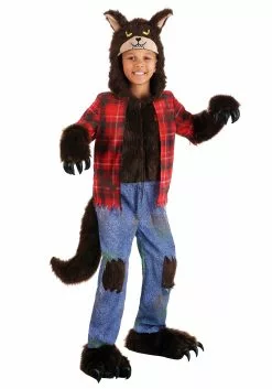 Fun Costumes Kids Brown Werewolf Costume