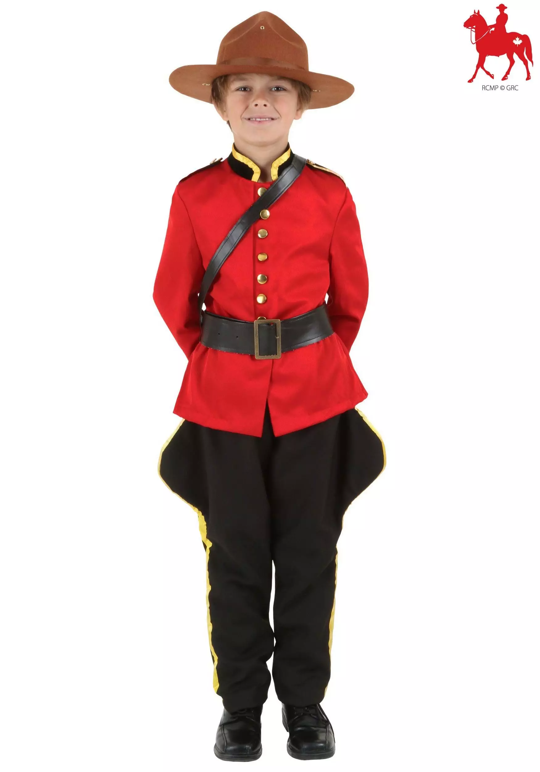 Fun Costumes Child Canadian Mountie RCMP Costume 1 Fun Costumes Child Canadian Mountie RCMP Costume
