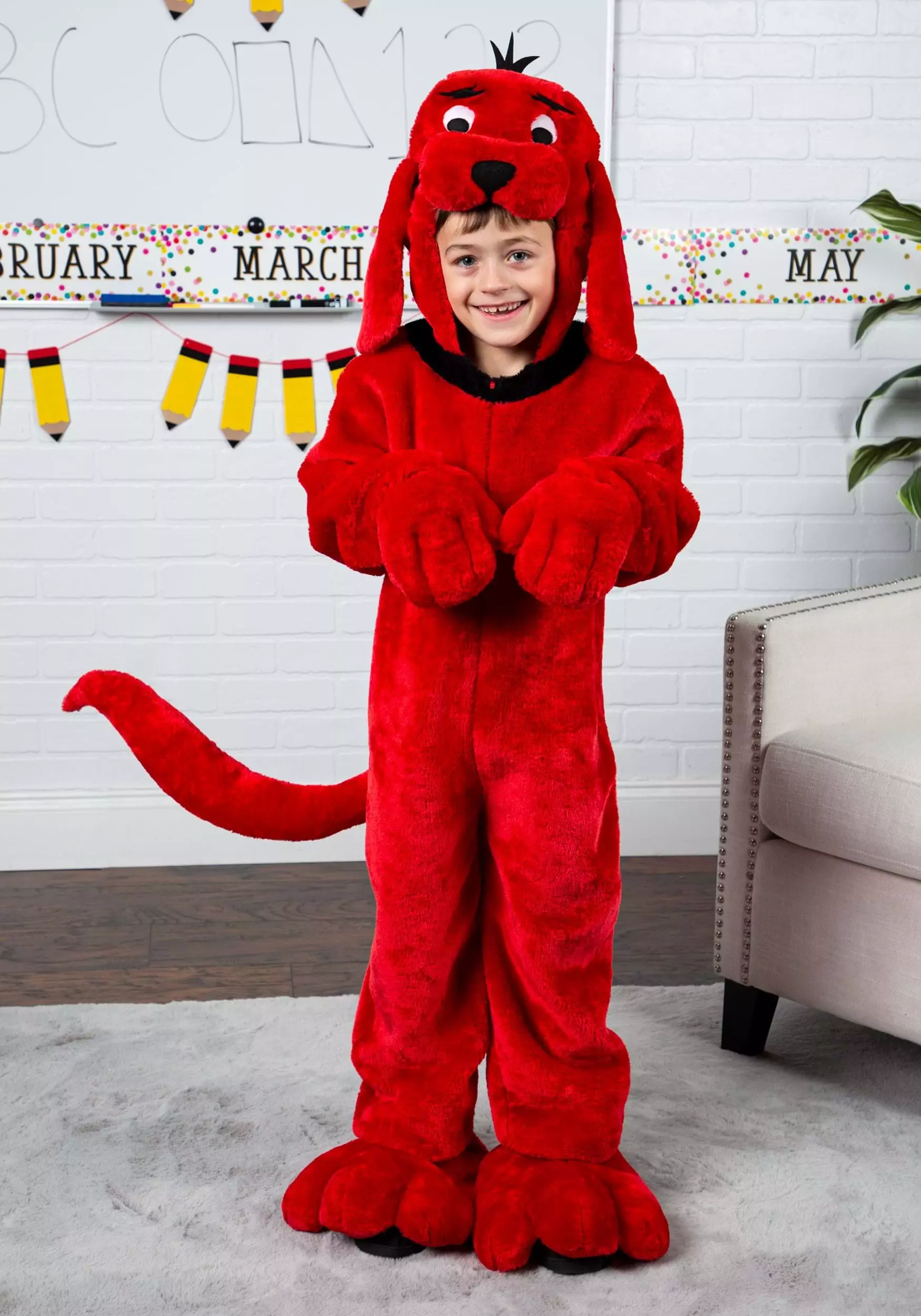 Fun Costumes Clifford The Big Red Dog Kids Costume 2 Fun Costumes Clifford The Big Red Dog Kids Costume - Image 2
