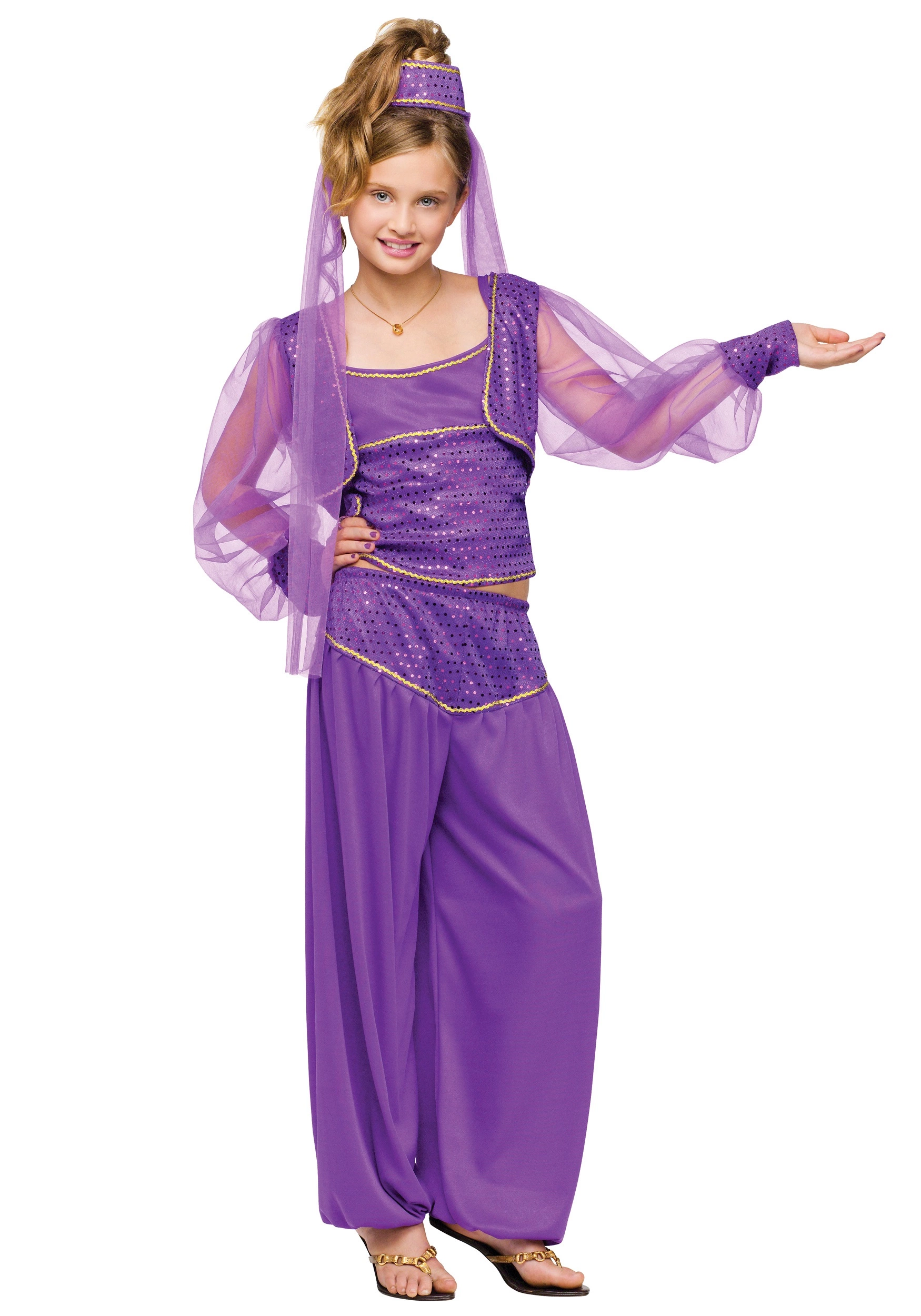 Fun World Dreamy Genie Costume For Girls 1 Fun World Dreamy Genie Costume For Girls
